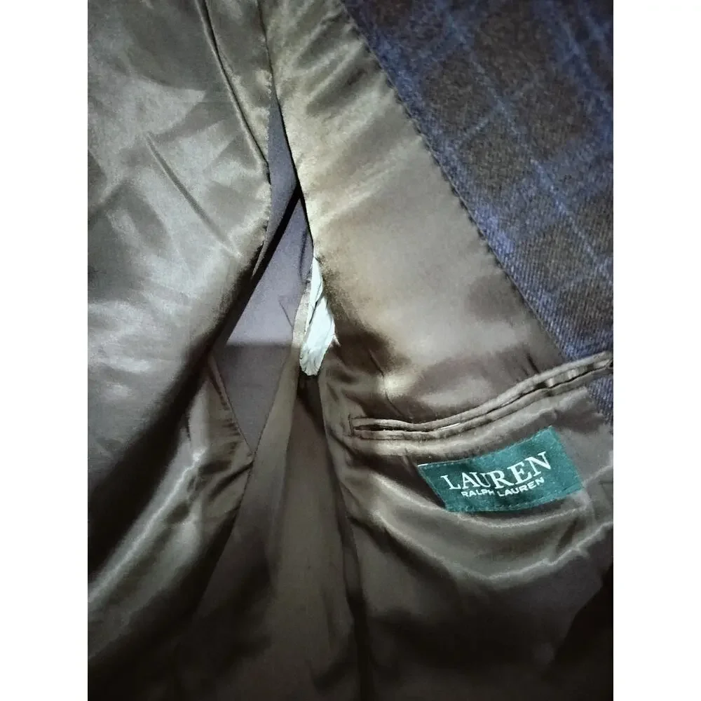 M1251) Lauren Ralph Lauren Wool Blend Double Breasted Smart Casual Jacket 36S